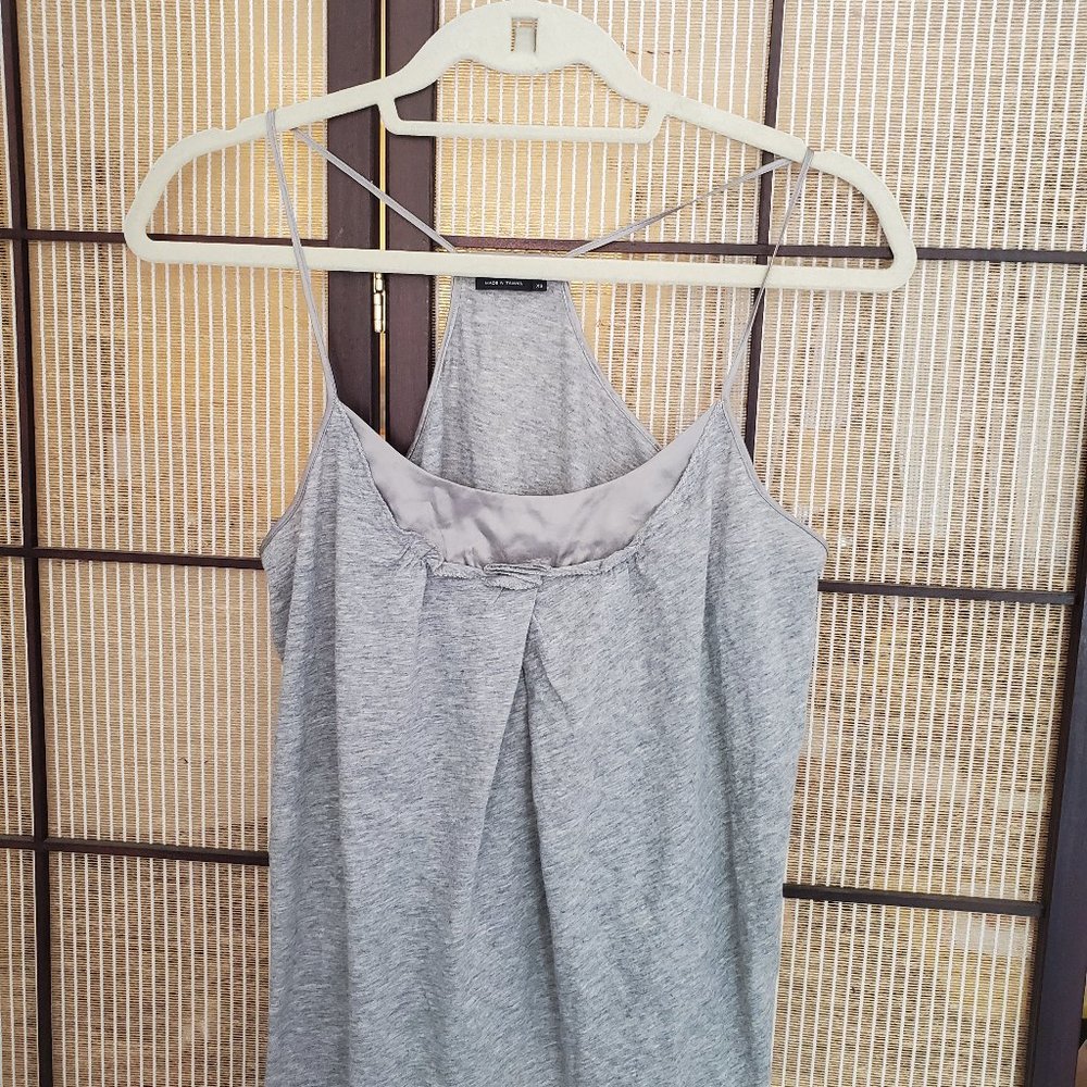 BCBG Silk Paneled Racerback tank